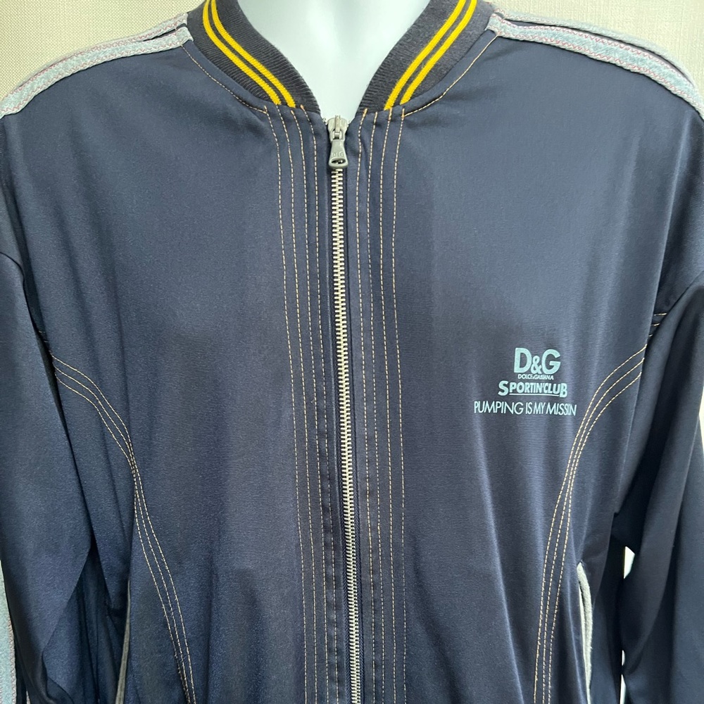 Men’s “D&G Dolce & Gabbana” Blue Track Jacket